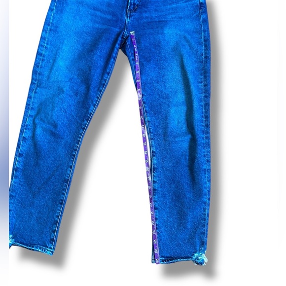 AGOLDE Toni Straight Ankle Jeans Medium Wash Distressed Size 27 Revolve - Picture 8 of 13